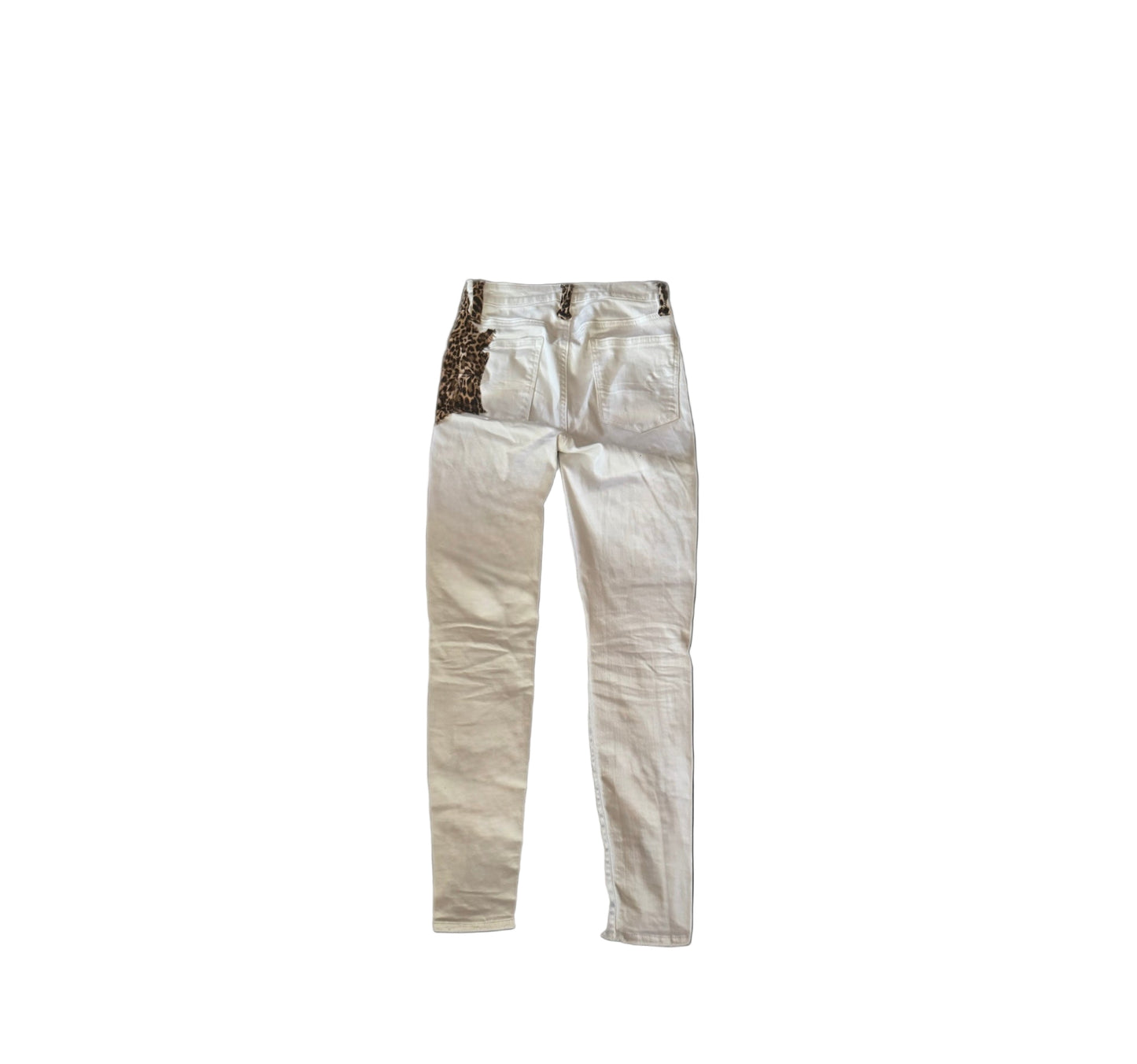 White Leopard Skinny Denim